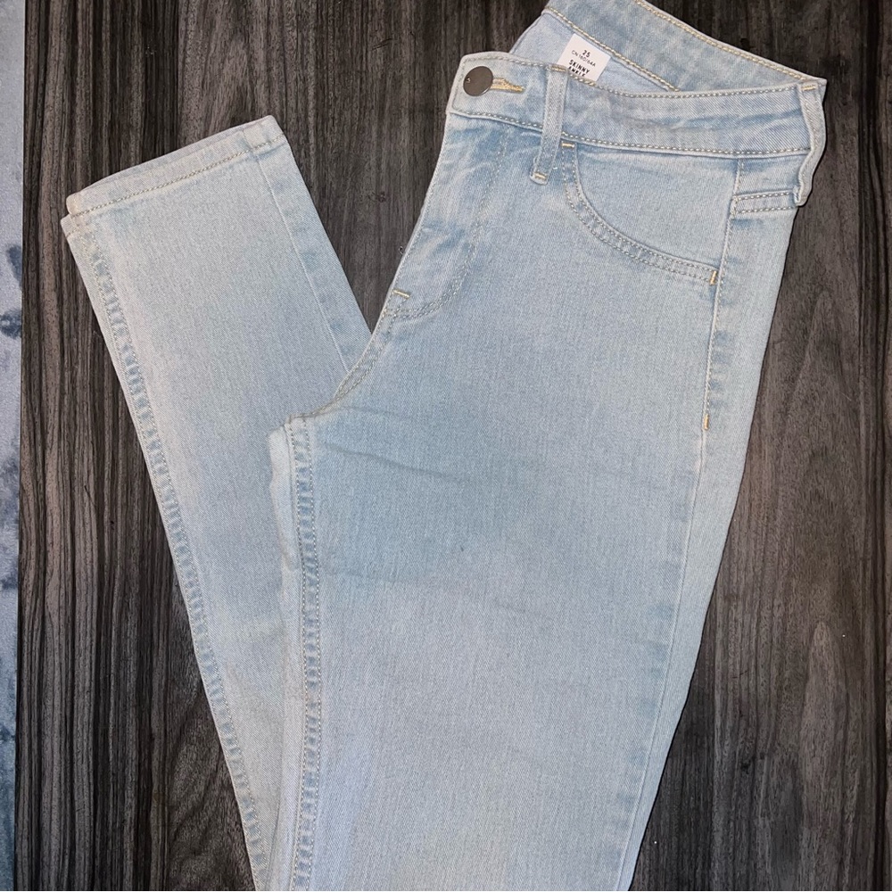 Light blue denim jeans